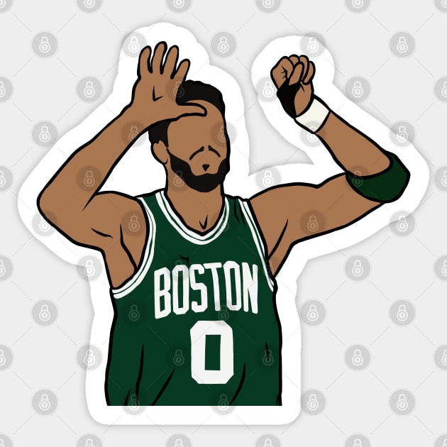 Jayson Tatum 50 Celebration Sticker by rattraptees